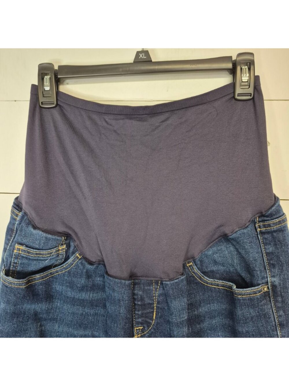 Old Navy Maternity Full Panel Denim Cropped Jeans Size 14 - Picture 3 of 7